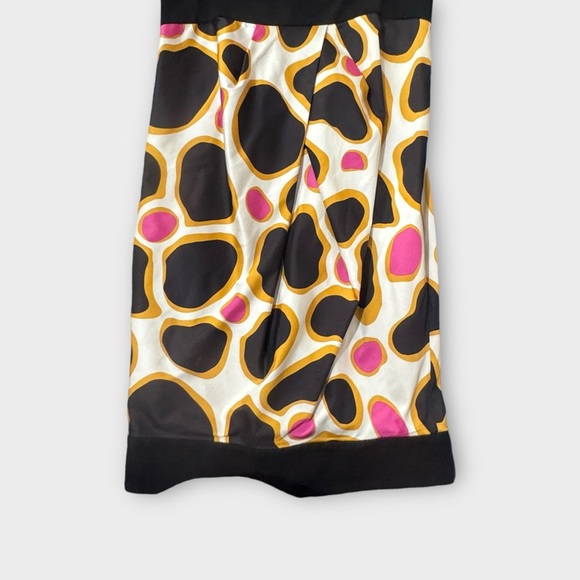 Diane Von Furstenberg Silk Sz 8 Bubble Hem Mod MCM pockets cocktail loud dress - Picture 13 of 16